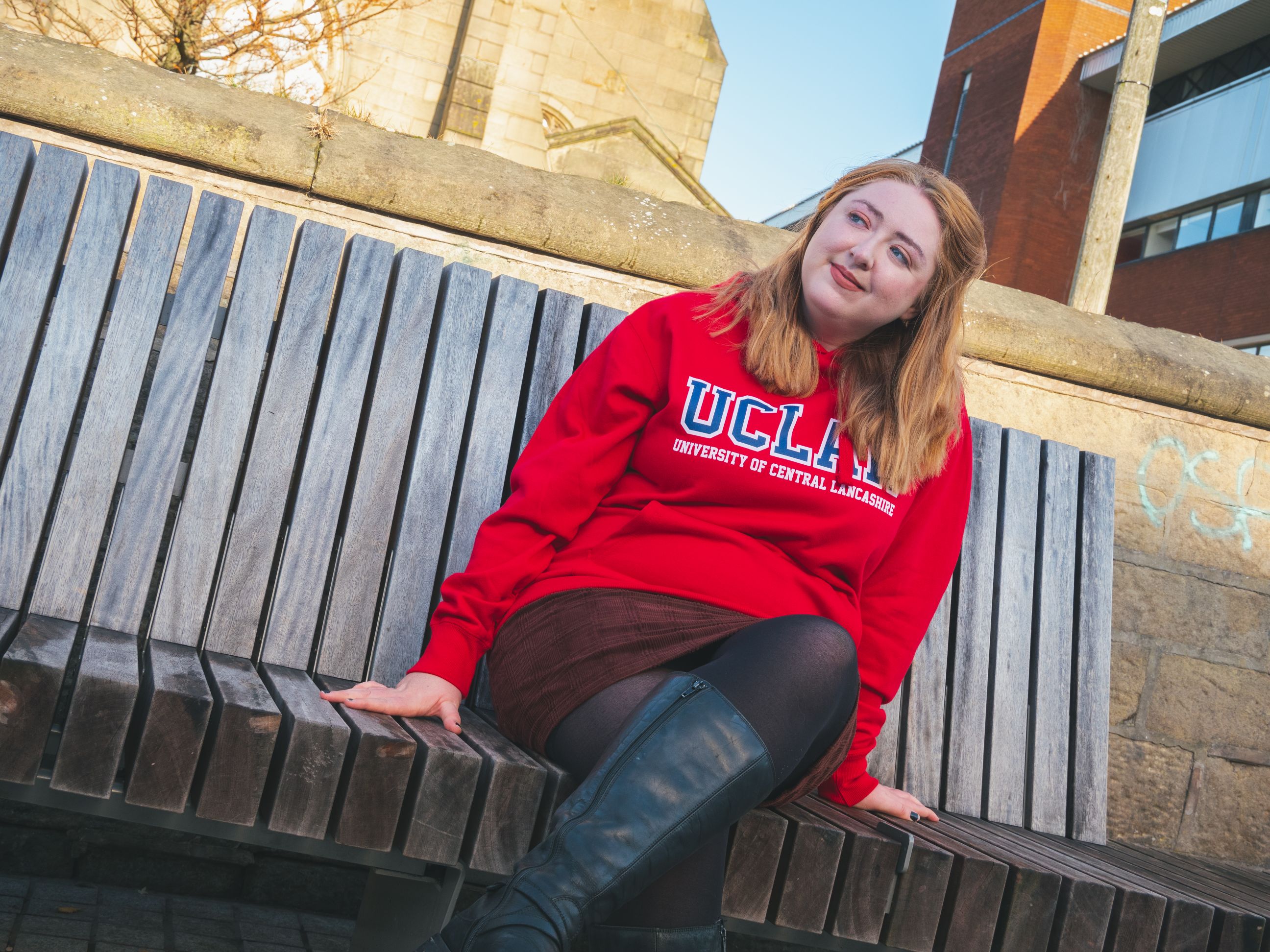 UCLan Classic Hoodie, Red